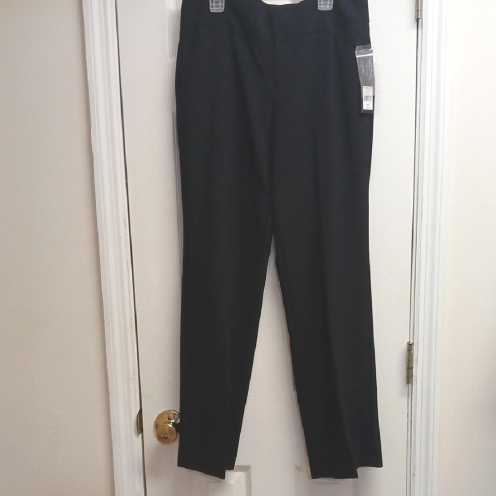 Daisy Fuentes Black Dress Slacks Size 4 S NWT STRAIGHT LEG MID RISE